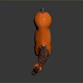 Orange Horse With Brown Mane And White Hooves Standing On Dark Surface