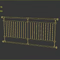 Gray Metal Fence With Horizontal Vertical Bars And Simple Safety Design
