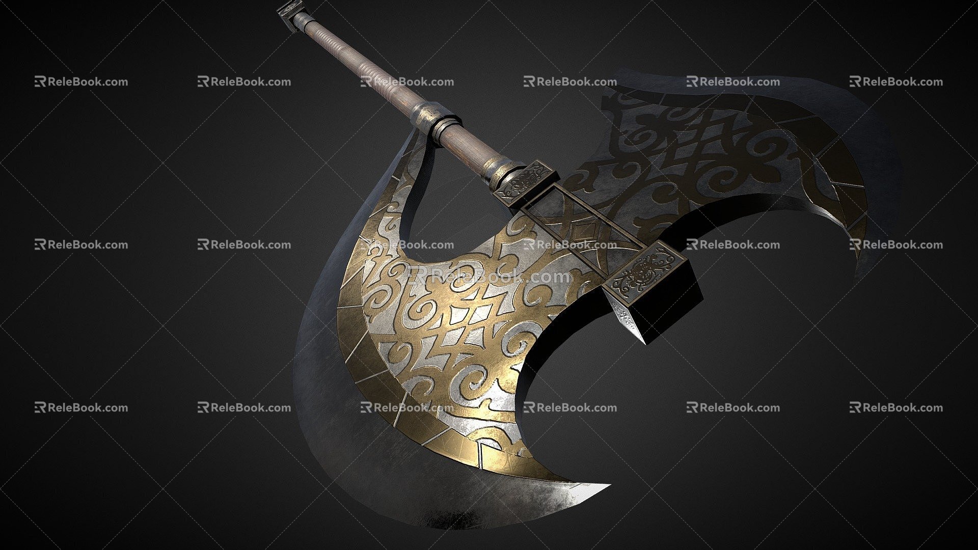 Golden Rose Tomahawk 3d model