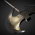 Golden Rose Tomahawk 3d model