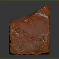 Red Natural Stone Block With Rough Surface And Natural Texture For Wood And Stone Design