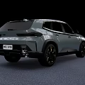 Sleek Modern Silver SUV With Unique Front Grille And Black Alloy Wheels