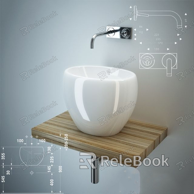 Wash basin model