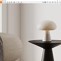 Modern Cream Style Table Lamp Cream Table Lamp 3d model