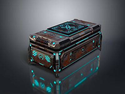 Science Fiction Box Science Fiction Box Military Box Password Box Military Supplies Science Fiction Supplies Science Fiction Password Box 3d model