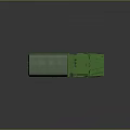 Highly Detailed Green Military Armored Tank Model With Rotating Turret And Tracks