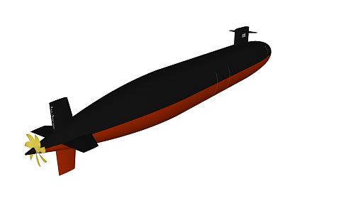 Modern Submarine 3d model