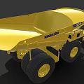 Komatsu 60A Large Yellow Mining Dump Truck With Heavy Duty Tires