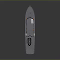 Multi Purpose Watercraft With Gray Hull Superstructure Deck Railings Antennas And Orange Lifebuoys