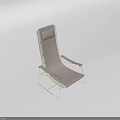 Modern Single Chair with Fabric Seat and Metal Frame Armrest Design