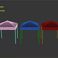 Black Geometric Stools with Angular Tops and Metal Legs on Reflective Floor Against Gray Background