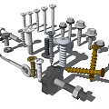 Different Types of Hardware Tools Including Screws Bolts Nuts and Washers