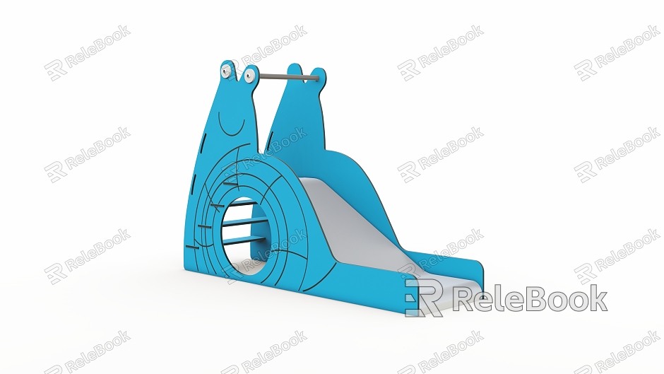 Amusement equipment PE board frog slide toy amusement model