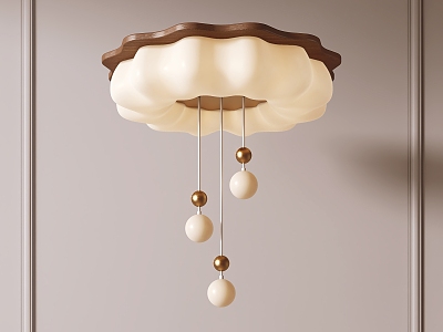 Cream wind ceiling lamp model