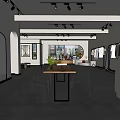 Modern Clothing Store Interior With Arched Mirrors Clear Chairs Clothes On Racks And Ceiling Spotlights