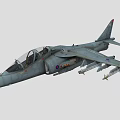 Modern Military Fighter Jet with Royal Air Force Markings and Mounted Missiles
