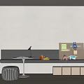 Modern Learning Area Children's Learning Area 3d model