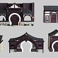 Building Roof Traditional Roof Traditional Building Chinese Japanese Style Ancient Building Japanese Style Roof Japanese Style Shop Japanese Style Building Accessories Japanese Style Pavilion 3d model