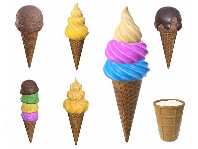 Ice Cream Ice Cream Food 3d model