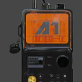 Advanced Industrial Control Equipment With Orange A1 Display Screen And Control Knobs