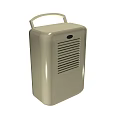 Beige Compact Industrial Equipment with Top Handle Front Grille and Round Button Design