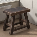 Solid Wood Stool Round Stool Stool Solid Wood Stool Tea Stool Wood Stool Wood Stool Old Wood 3d model