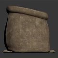Burlap Sack Filled With Red Beans As Everyday Household Storage Item