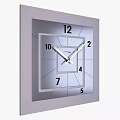 Sleek Minimalist Square Wall Clock With Numeric Markers And Modern Design