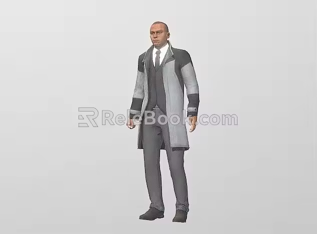 Digital Man Real Figure Foreigner Man Figure Adult Man High Precision 3d model