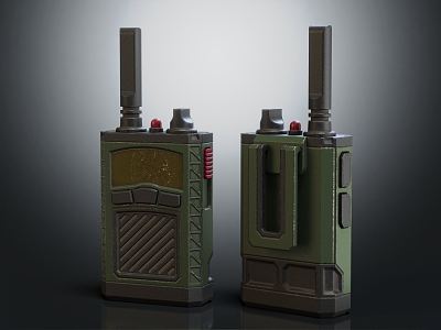 Modern intercom 3d model