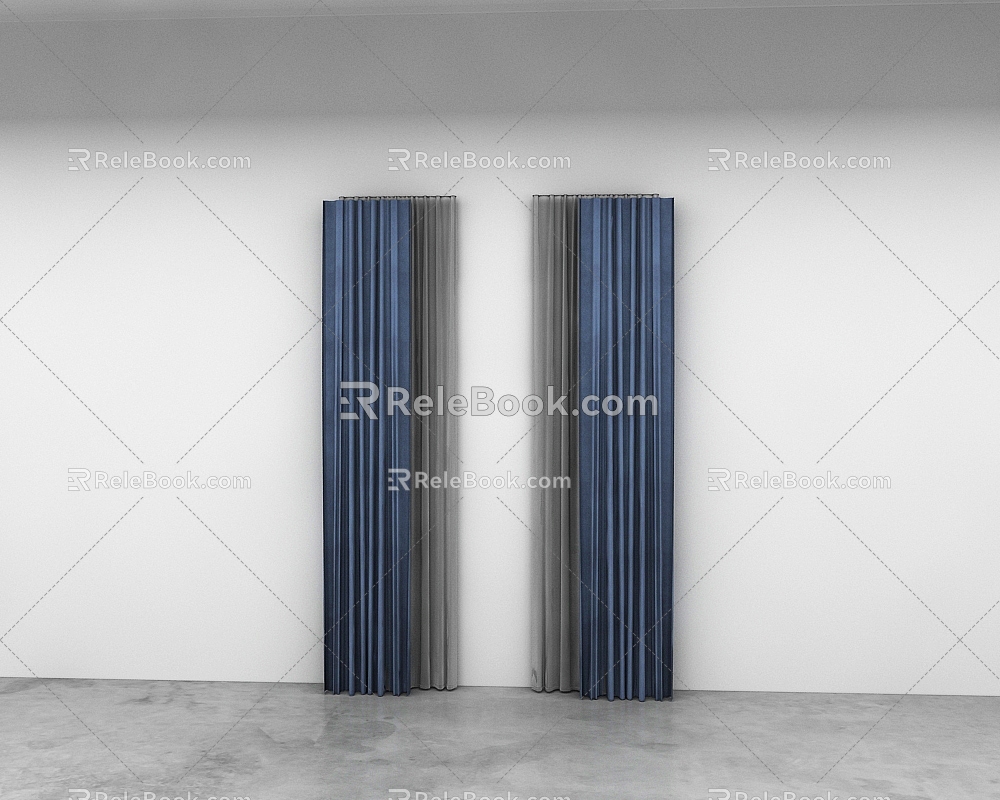 Curtains 3d model