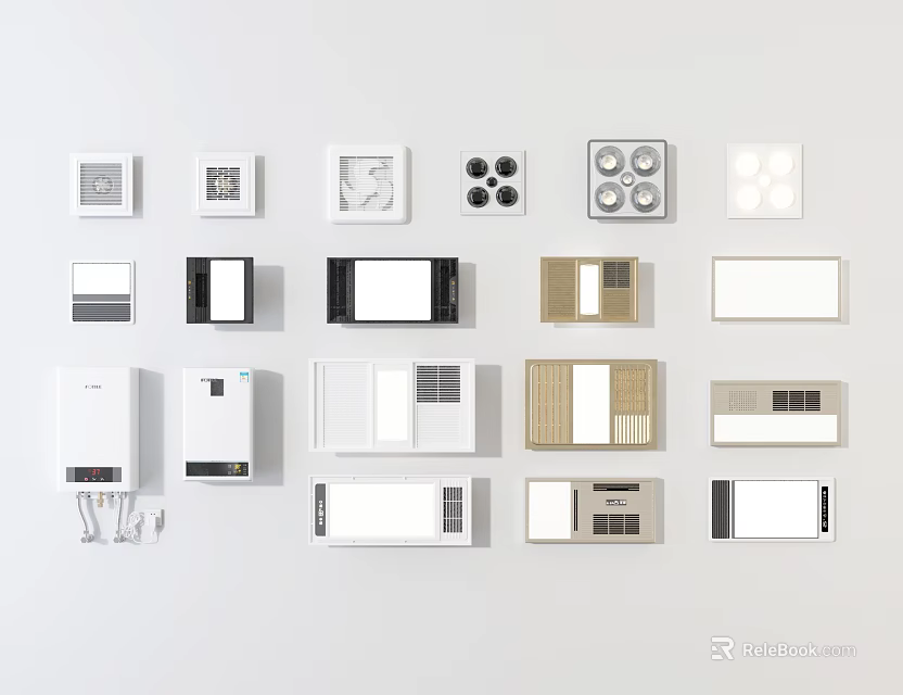 Various Modern Electrical Switches And Socket Panels For Home Use 3d model