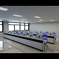 Command Center Multimedia Hall Intelligent Console Industrial Operation Desk High-tech Sense Booth Security Traffic Fire Monitoring Desk Single-link Double-link Three-link Stainless Steel Dispatching Computer Desk 3d model