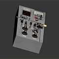 Modern Synthesizer Portable Synthesizer Mixer Reverberator 3d model