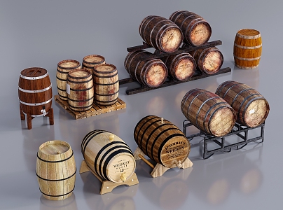 Industrial Wine Barrel Wood Barrel Wine Barrel Wine Barrel Wine Barrel Wine Supplies 3d model