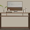Modern End Desk 3d model
