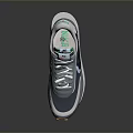 Modern Blue Gray Casual Sneakers With White Laces And Brown Sole Design
