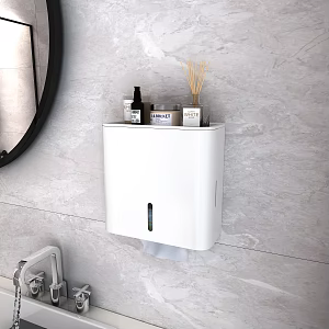 Modern Tissue Box Marble Pattern Bathroom Tissue Box 3d model