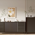 Black Cabinet Whole Cabinet Sideboard Cabinet Balcony Cabinet Locker Entrance Cabinet 3d model