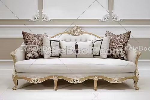 Double sofa 3d model