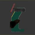 Professional Use Warning Device With Pink Frame Yellow Section Green Base And Digital Screen
