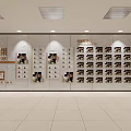 Student Showcase Photo Wall with Multiple Student Photos and Text Labels in School Environment