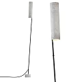 Modern Minimalist Floor Lamp With White Cylindrical Shade And Metal Stand Design