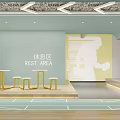 Spacious Fitness Gym Interior With Billiard Table Track Lines And Sports Mural