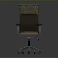 Modern Office Chair with Mesh Back Padded Seat Metal Armrests and Swivel Base Wheels