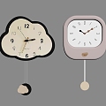 modern wall clock combination clock clock clock wall clock 3d model