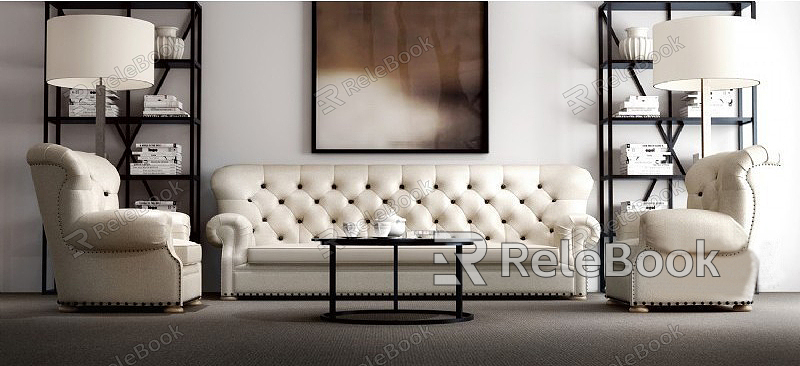 Sofa coffee table combination model