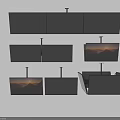 Modern Televisions With Wall And Floor Mount Styles Featuring Scenic Landscape Displays