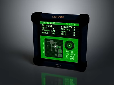 Novaair System 200E Industrial Control Panel Display Showing Status Speed Pressure Data 3d model