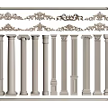 European Roman Column Roman Column Carved Column Gypsum Carved Gypsum Line 3d model